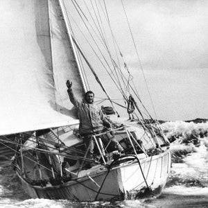 Robin Knox-Johnston, the first man to sail solo non-stop around the World, completes the 30,123 mile voyage in 313 days on April 22, 1969.