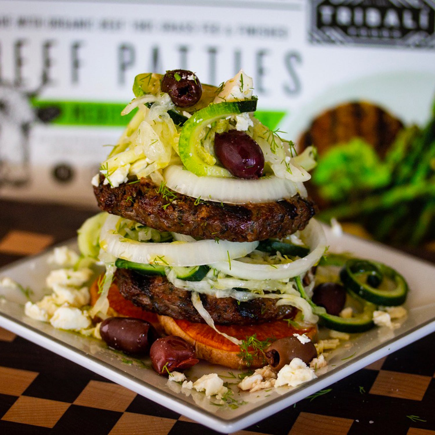 Tribalí's single-origin burger patties are already flavored and made to be cooked straight from frozen.