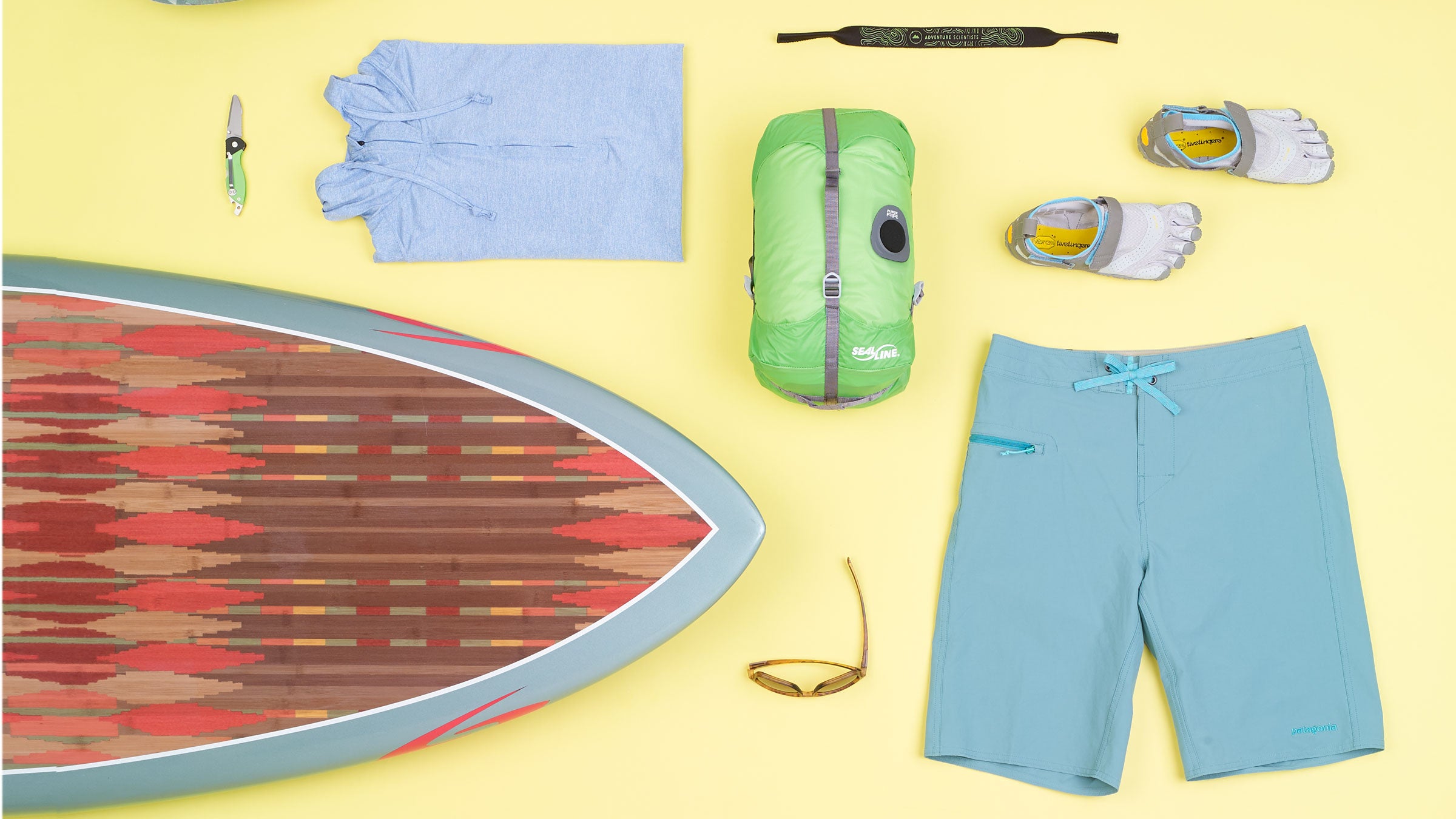 Essentials for summer water sports.