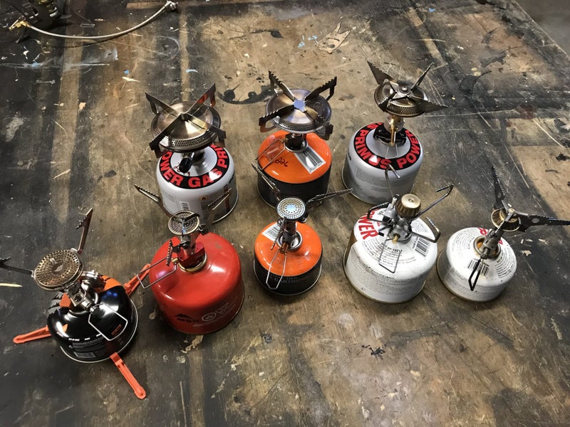 A selection of the pedestal stoves we tested.