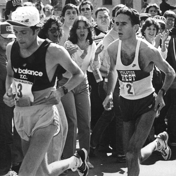 Alberto Salazar and Dick Beardsley duke it out in an epic “battle in the sun.”