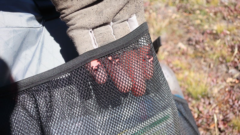 With the exception of the rear pocket, the Marl is made of premium durable fabrics. The rear pocket should be, too: it did not withstand run-ins with sharp Yosemite granite.