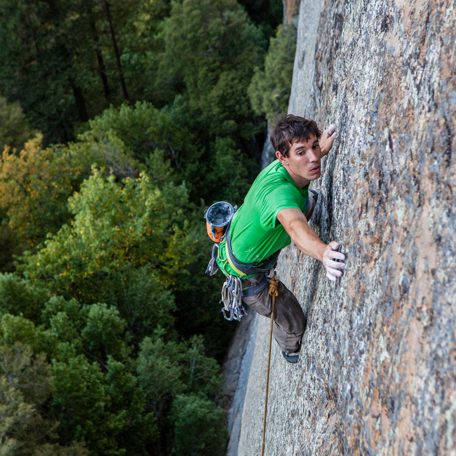 Before a big climbing day, Alex Honnold (pictured above) does whatever he can to prepare ahead of time such as packing his bag the night before.