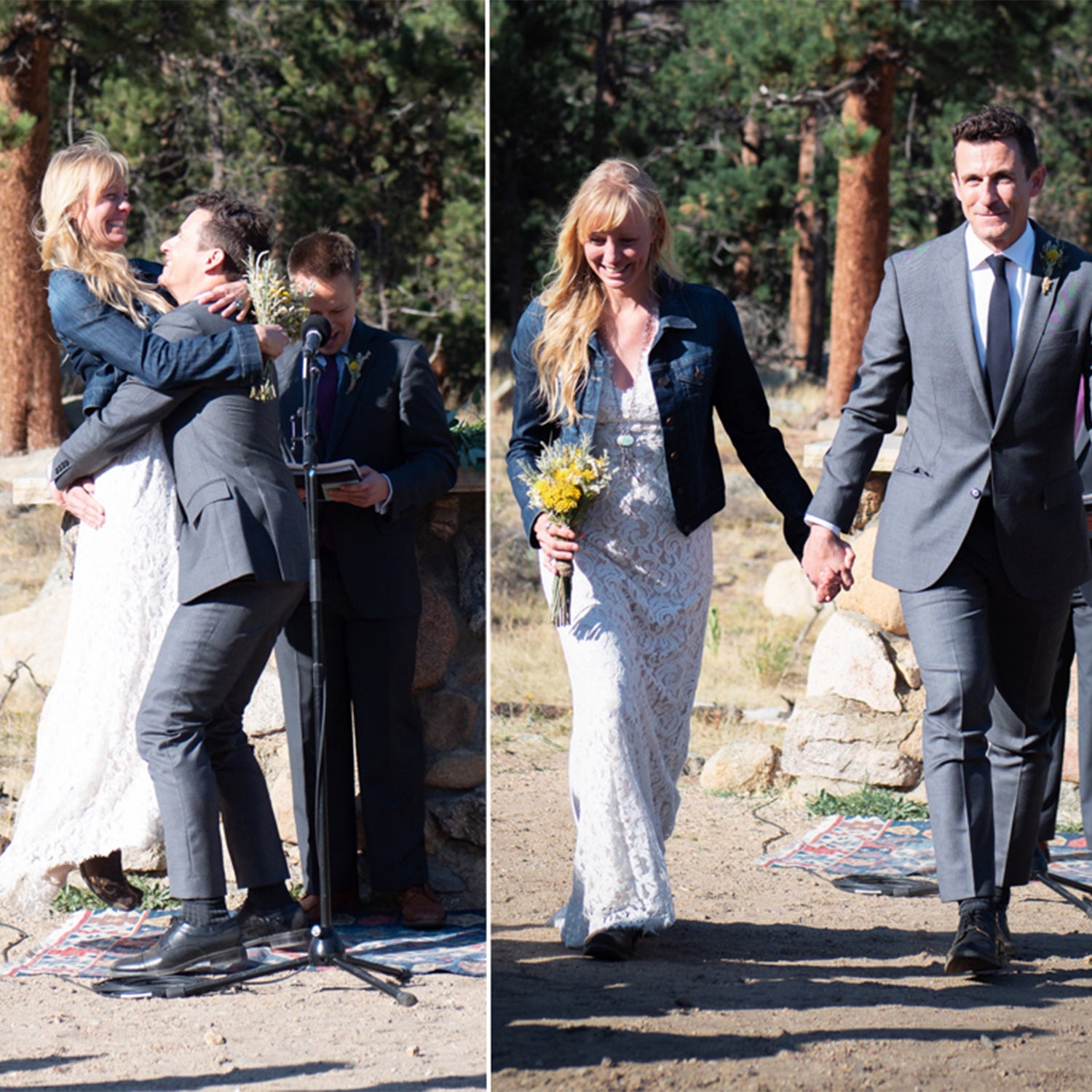 The ceremony took place in Estes Park, Colorado.
