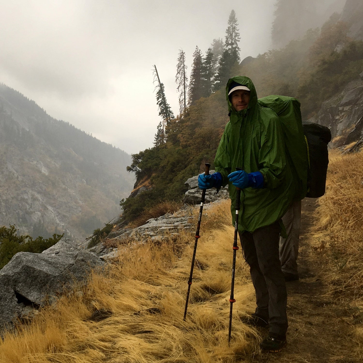 The Packa is a unique jacket/poncho hybrid with an integrated pack cover.