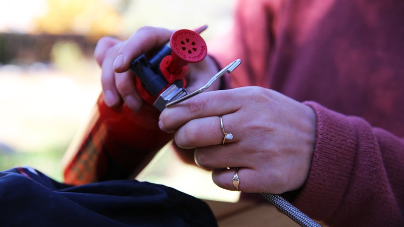 Disconnect the fuel line.