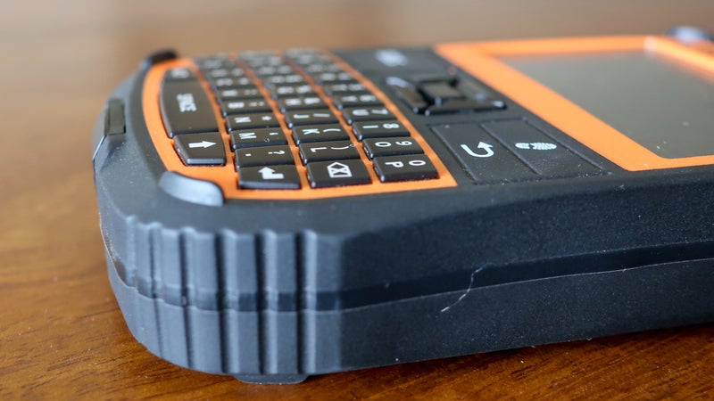 The physical keyboard has problems. The keys are small and flat-topped, and the keys on the bottom row are not responsive or smooth.
