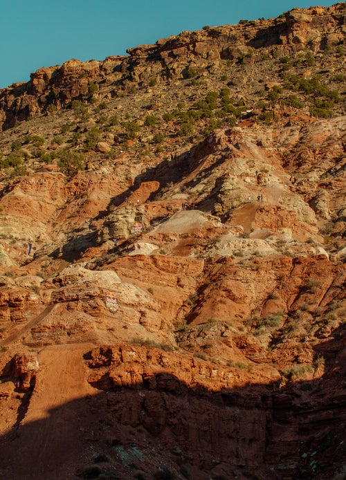 Rampage changed locations within the Virgin, Utah area for 2018—still just north of Gooseberry Mesa on private land—so crews had to start from scratch building lines on a course taller by 150 feet.