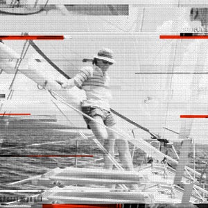 Carr sailing in the Bahamas in 1981.
