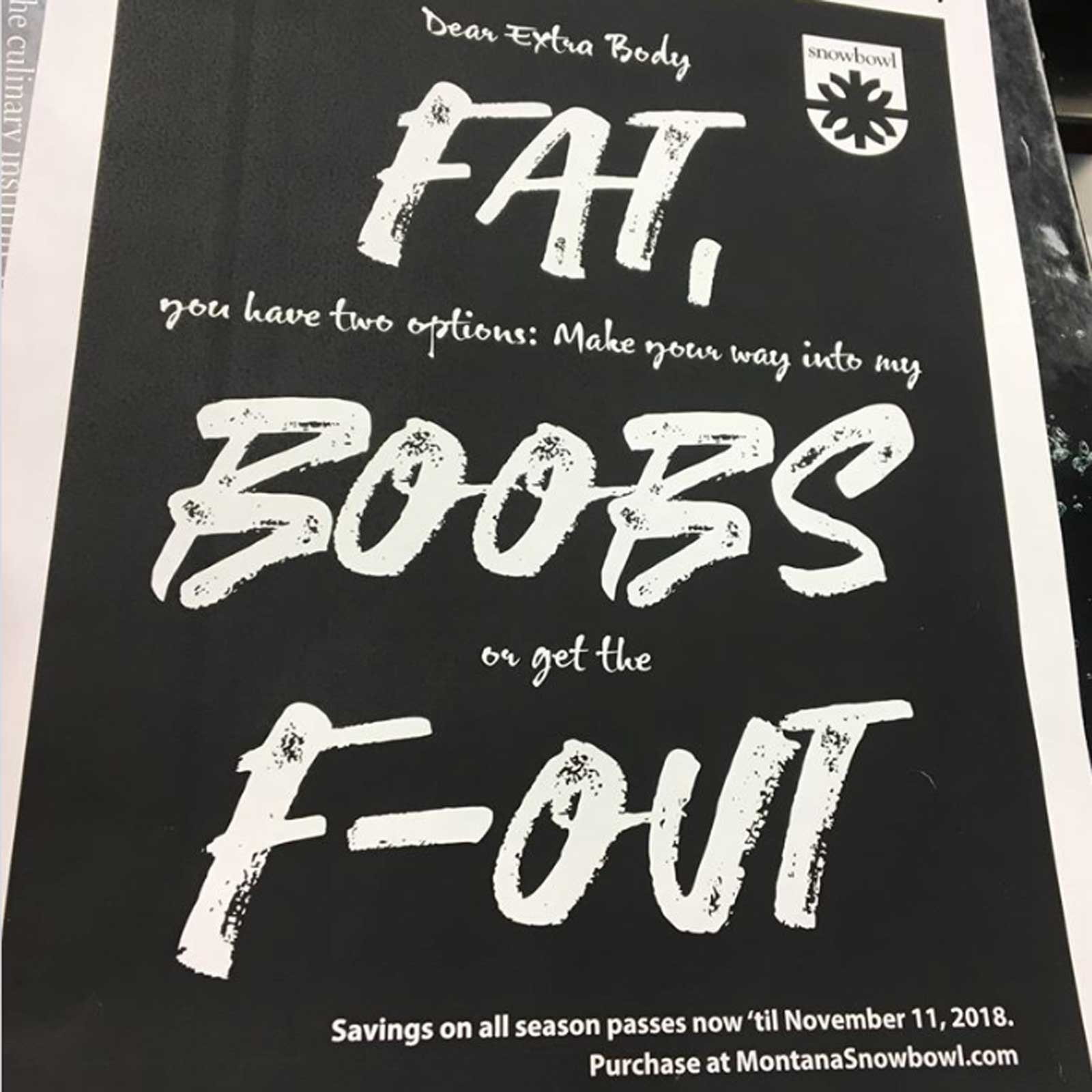 The poster reads: