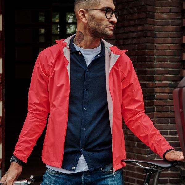 The Rapha Commuter jacket is an easy way to guarantee you'll be seen while biking.