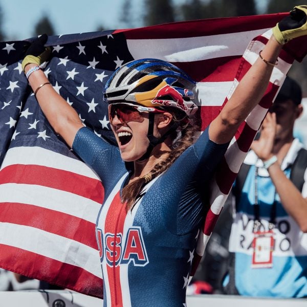 Kate Courtney holds 12 national titles, including back-to-back US Elite Women’s Cross Country National Titles in 2017 and 2018. She has won multiple junior and U23 World Cups and was the 2017 U23 Overall World Cup Champion.