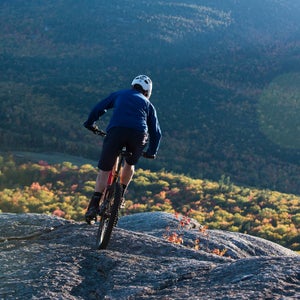 A rider in North Conway, New Hampshire