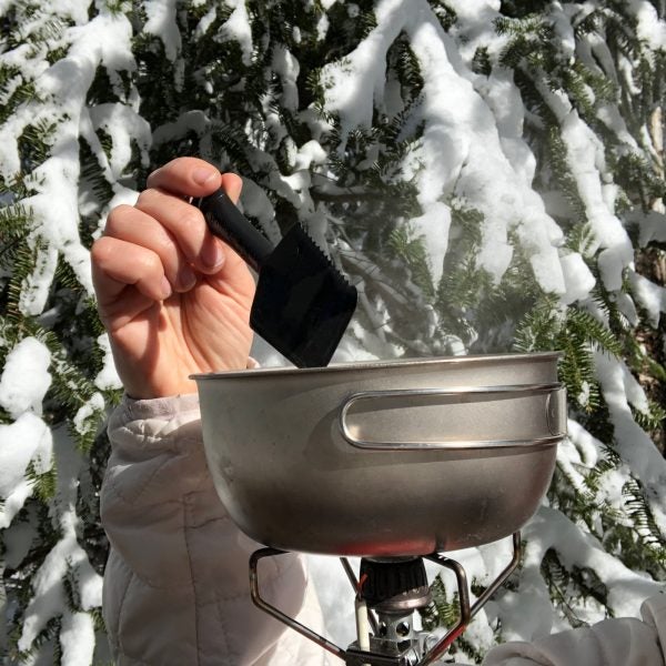 This spork utensil kit has everything you need for a good backcountry cooking experience.