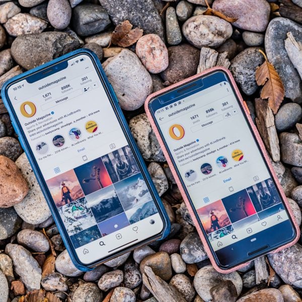 The iPhone XS Max on the right, next to the Pixel 3.