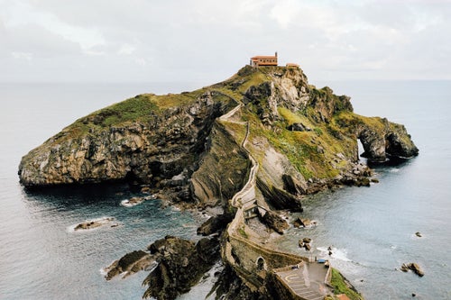 Climb the 241 zig-zagging steps on the Gaztelugatxe Islet in Spain, and you’ll reach an ancient church that is said to have been burned down and reconstructed many times over the centuries.