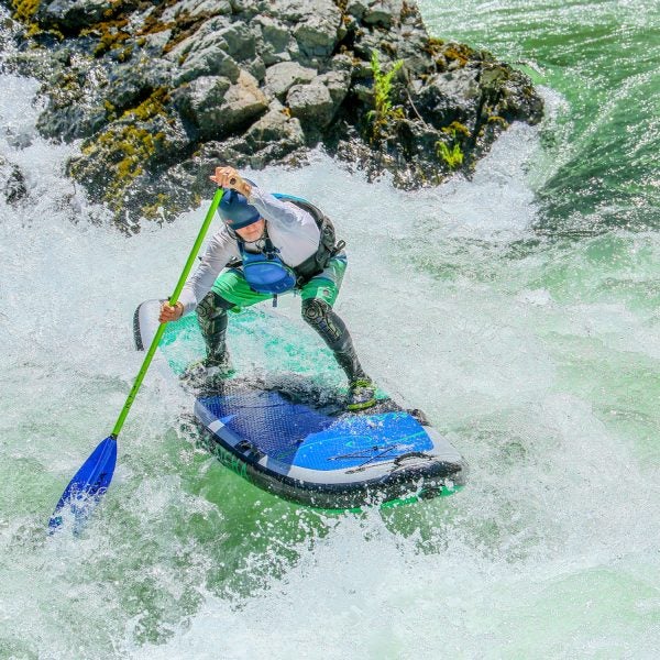 Clark says whitewater SUP requires a specific style of physicality and mental aptitude that aren’t present in most other adventure sports.