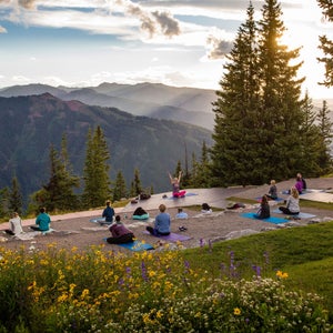 A beautiful outdoor setting can elevate your yoga practice.