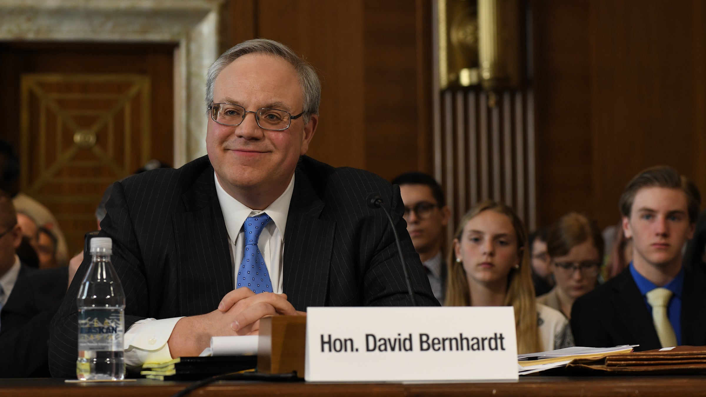 Bernhardt sits for his confirmation hearing.