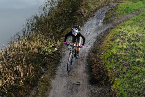 8:19 A.M.
About 15 minutes from home, Chris makes a hairpin turn under Highway 1 to hit his first dose of dirt. “It’s where I start to shift from the city streets and cars and start my descent into the natural world.”