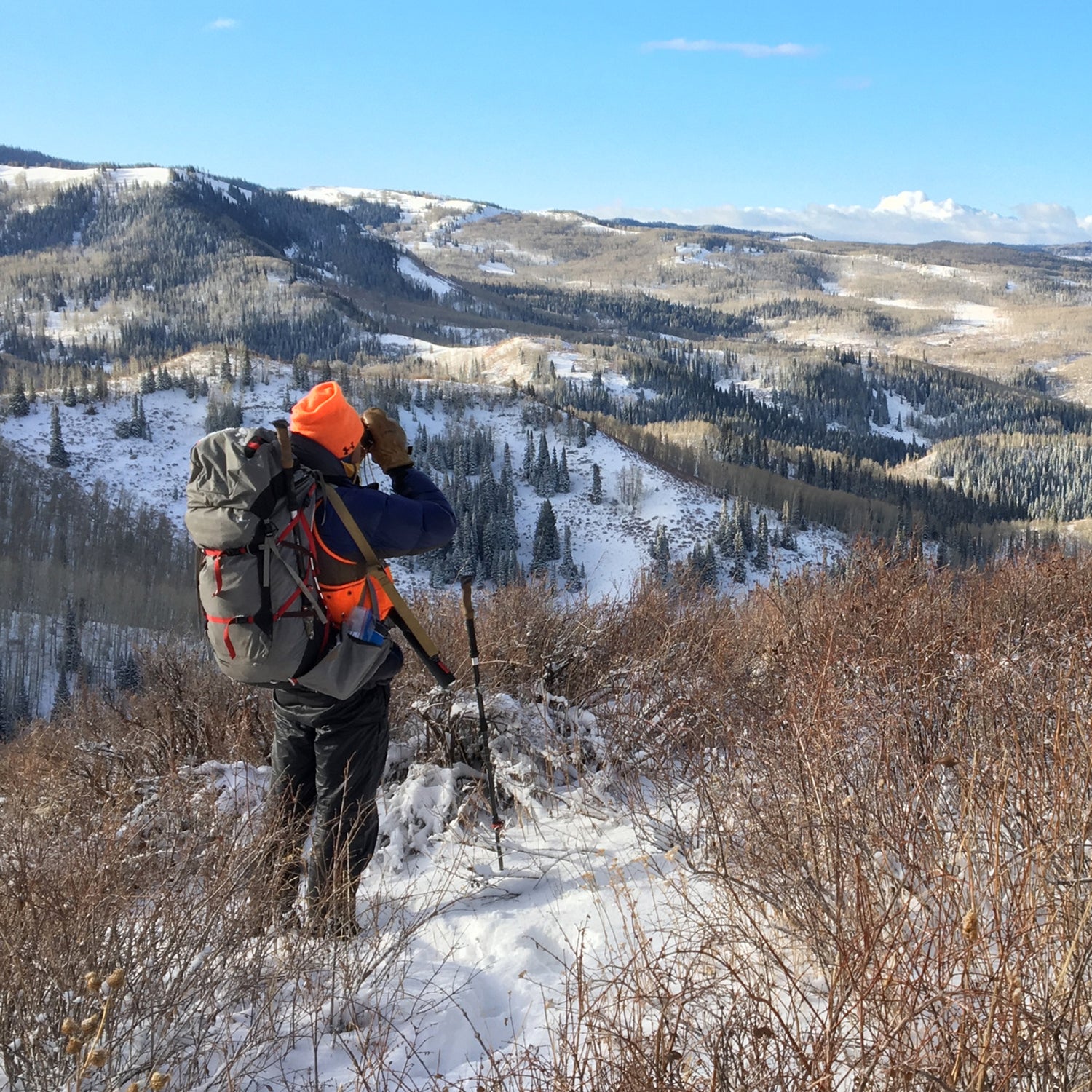 As the guide, my pack is always the heaviest and largest of the group.
