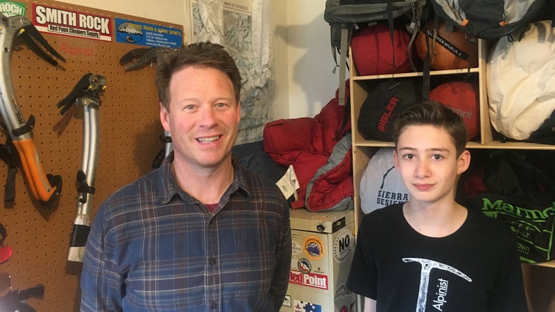 Tim Horvath and his son, Henry
