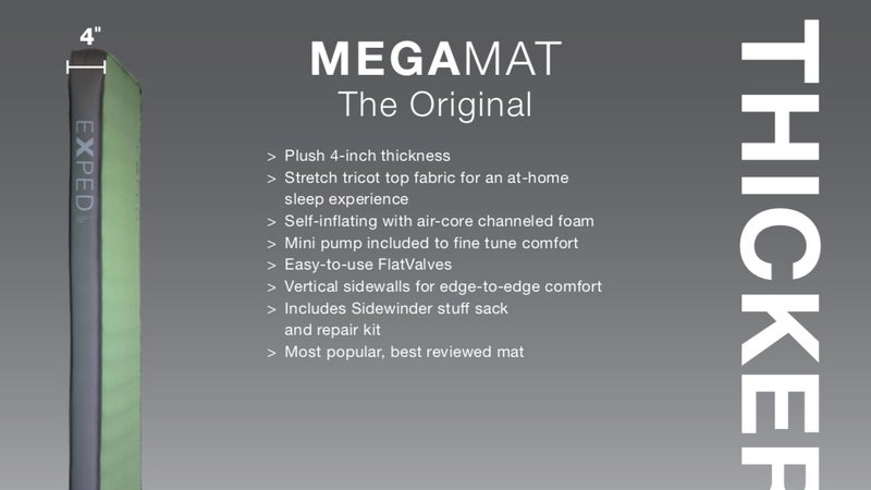 The regular MegaMat remains the best option for most car campers.