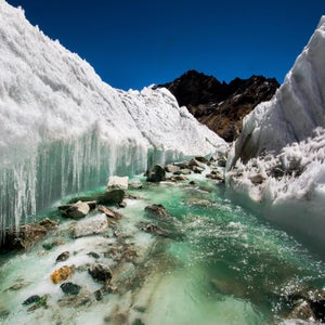 Glacial meltwater in the Himalayas