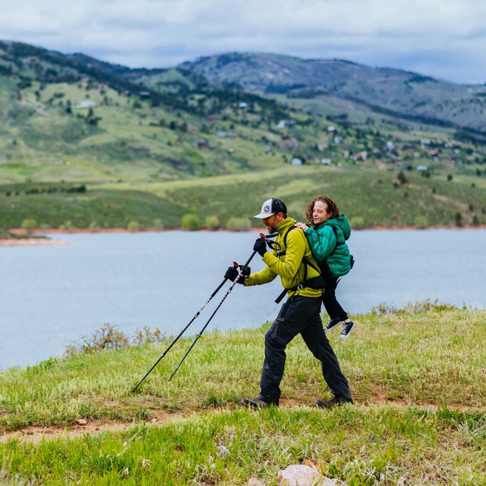 Melanie Knecht and Trevor Hahn work together to enjoy the outdoors: she’s his eyes, he’s her feet.
