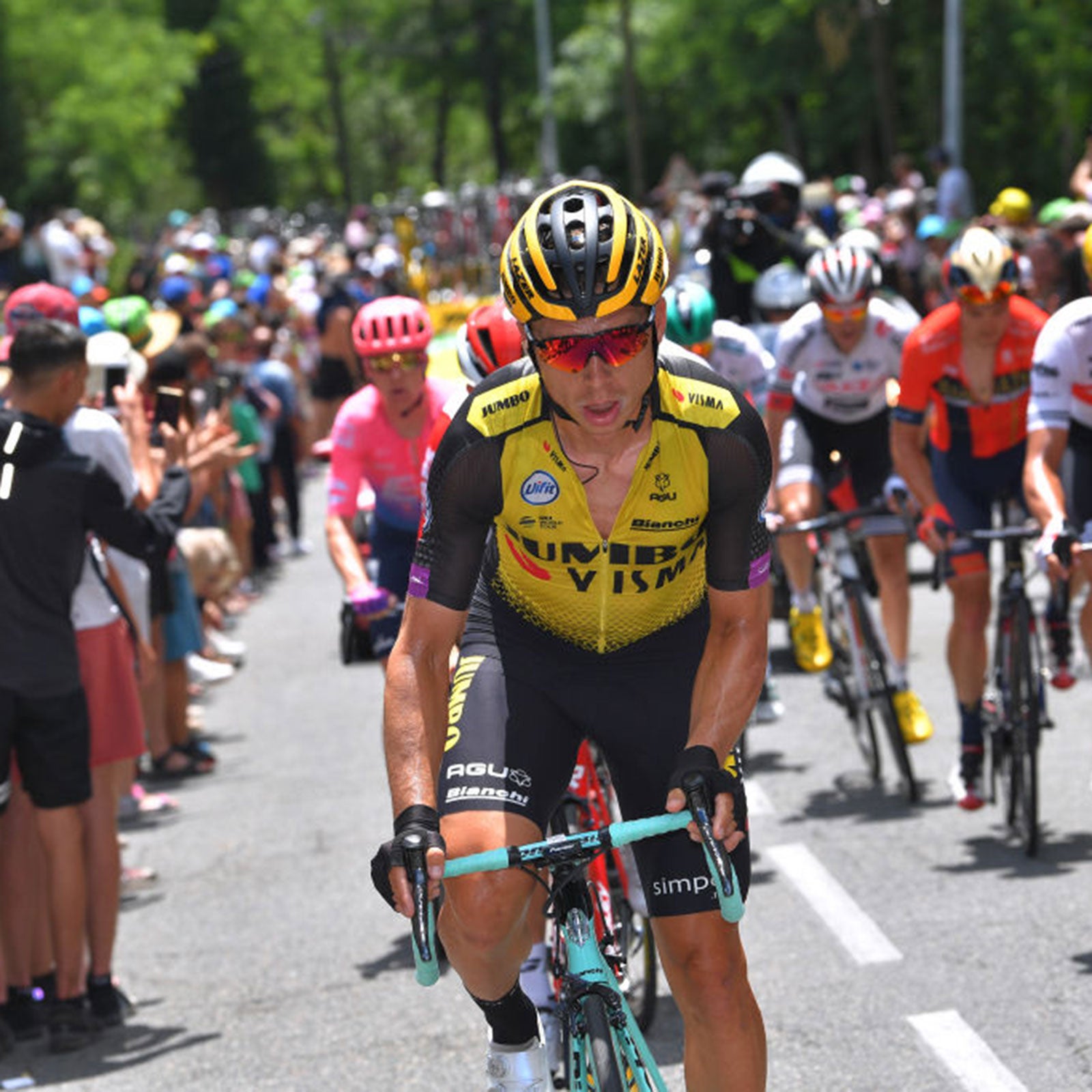 Tony Martin (pictured) and Luke Rowe have been disqualified from the Tour de France.