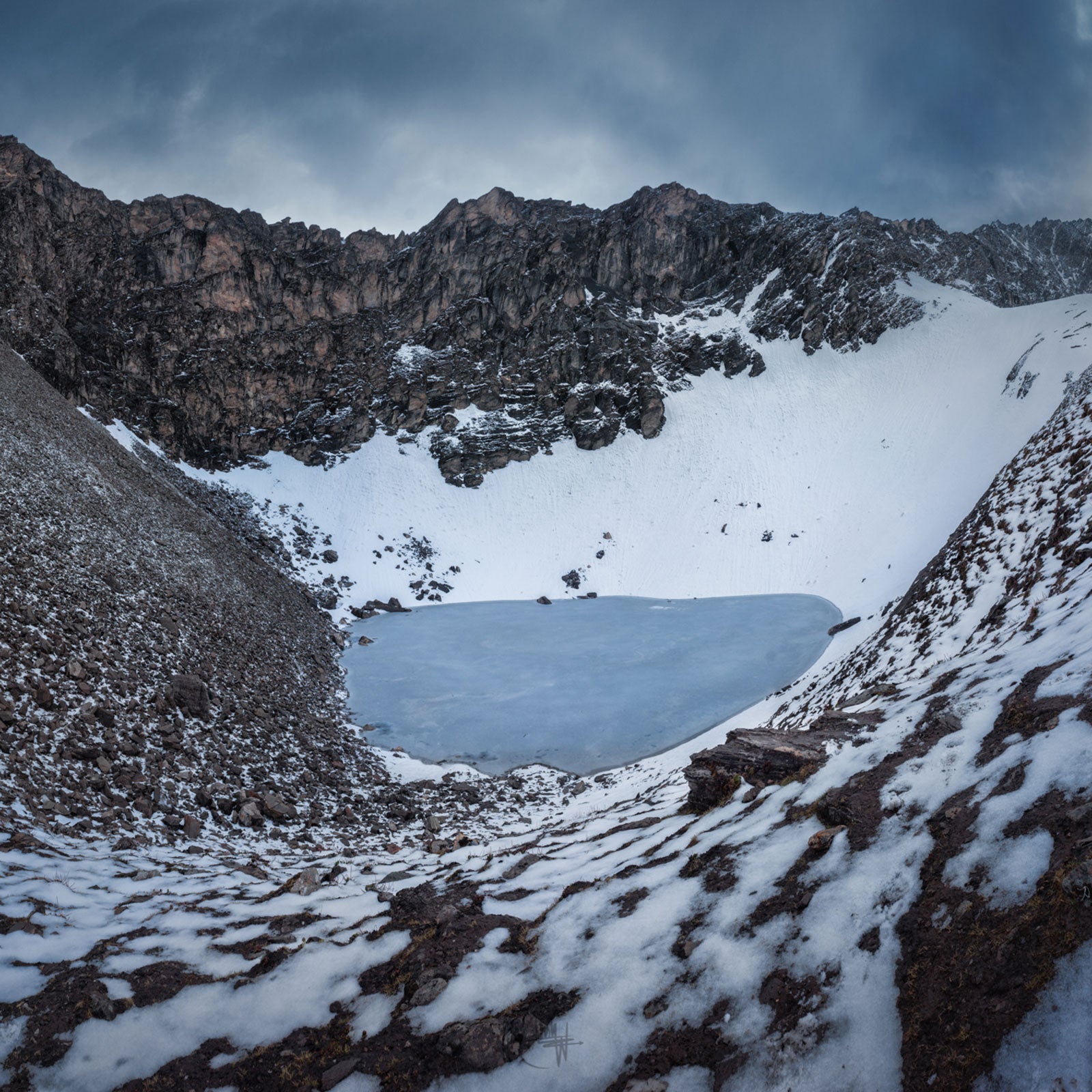 This lake is filled with the skeletal remains of hundreds of ancient bodies.