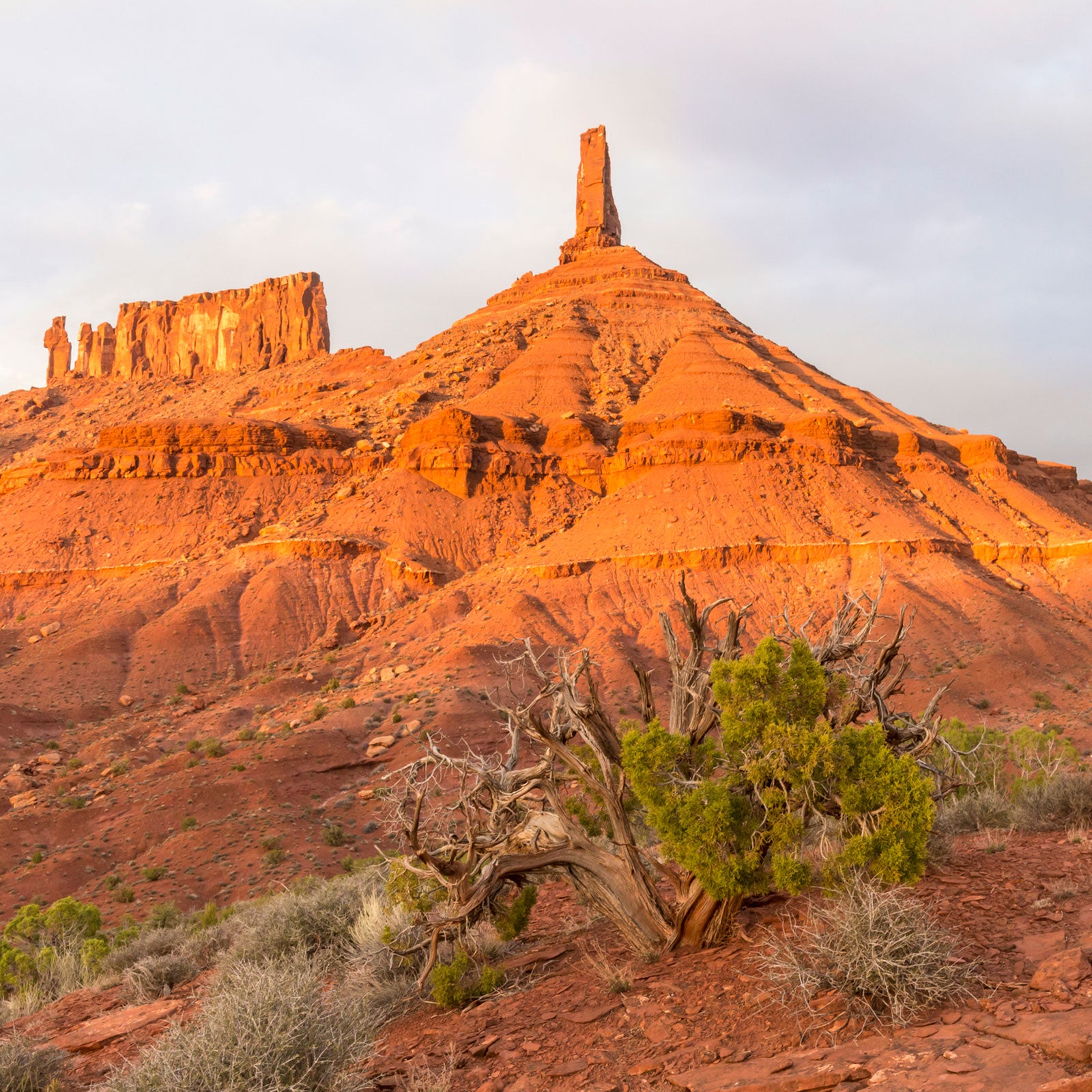 Castleton Rock, near Moab, vibrates. And you can listen to it.