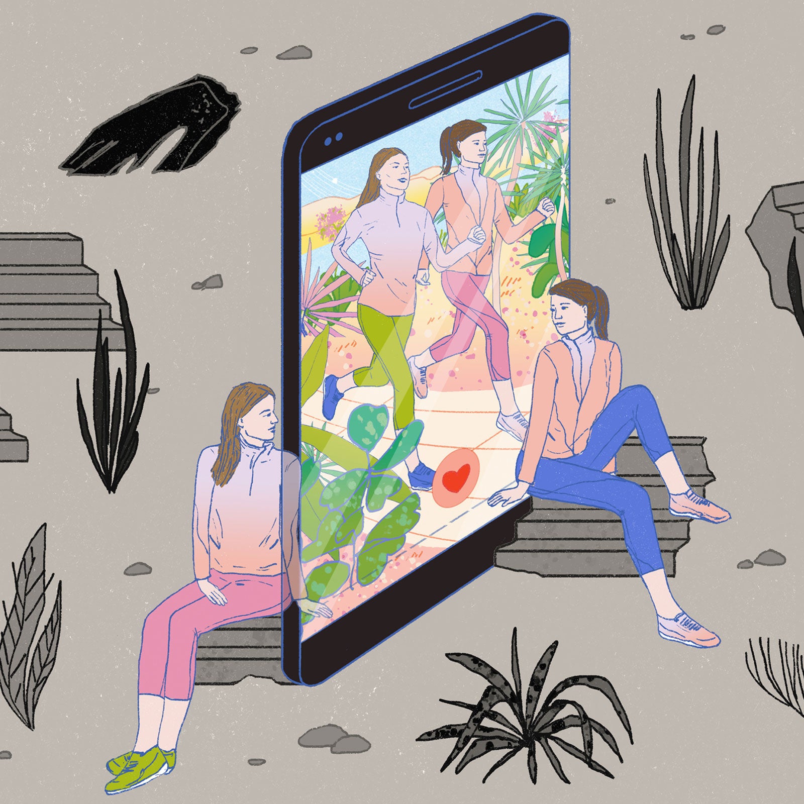 The tale of two sisters, the distance between them, and how running kept them connected