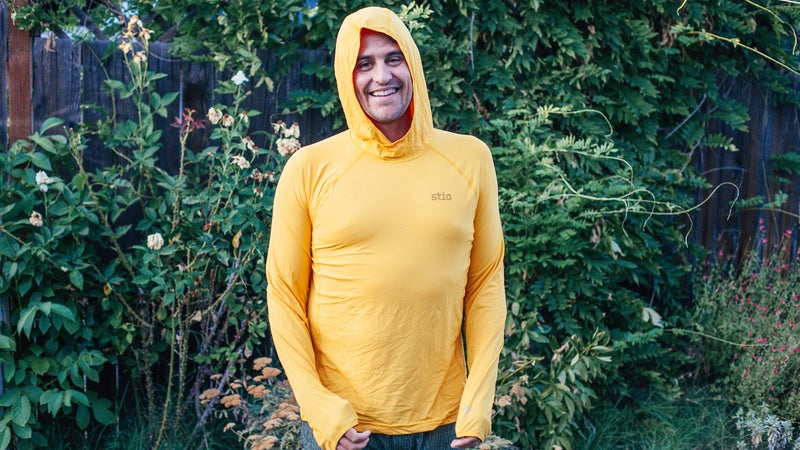 Man in sun shirt