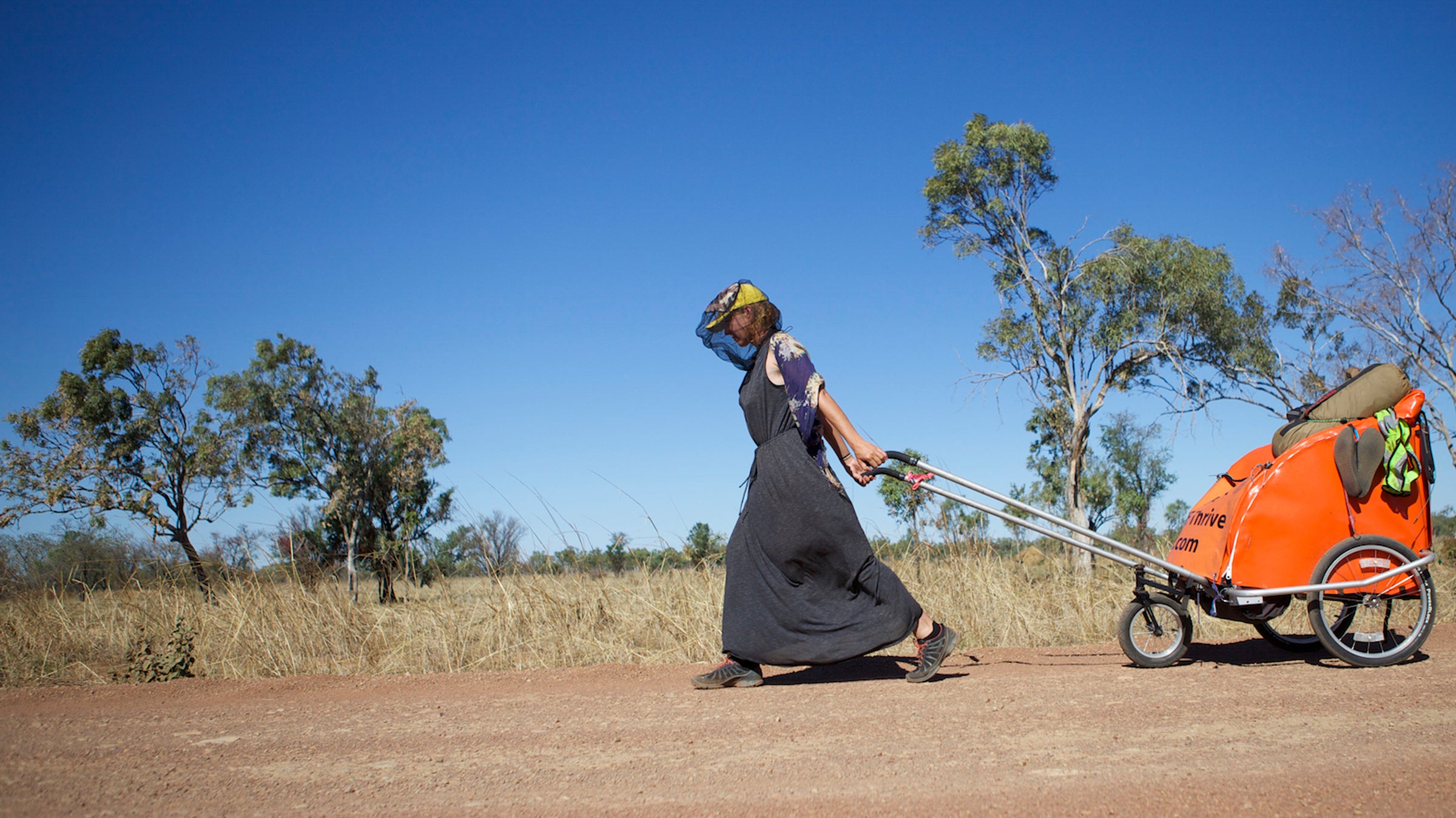 Angela Maxwell is walking around the world.