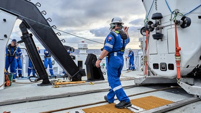 Kelvin Magee on deck