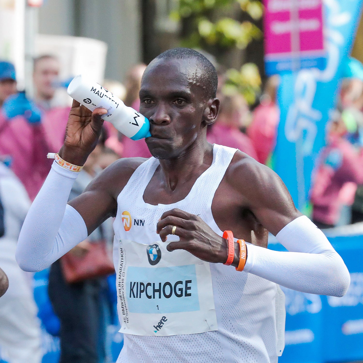 Eliud Kipchoge is one of a long list of marathon stars who swear by Maurten’s hydrogel drink.