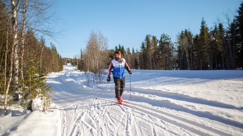 Stuart Stevens skiing the Border to Border in March 2019
