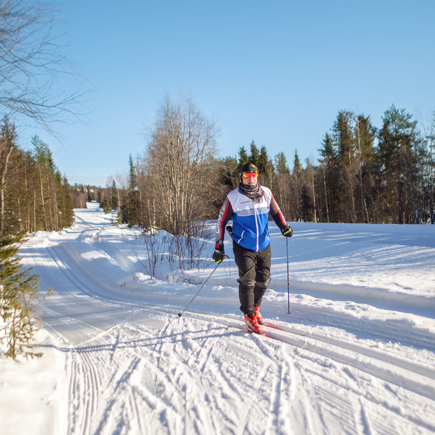Stuart Stevens skiing the Border to Border in March 2019