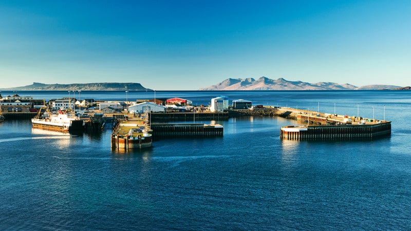 The harbor at the town of Mallaig