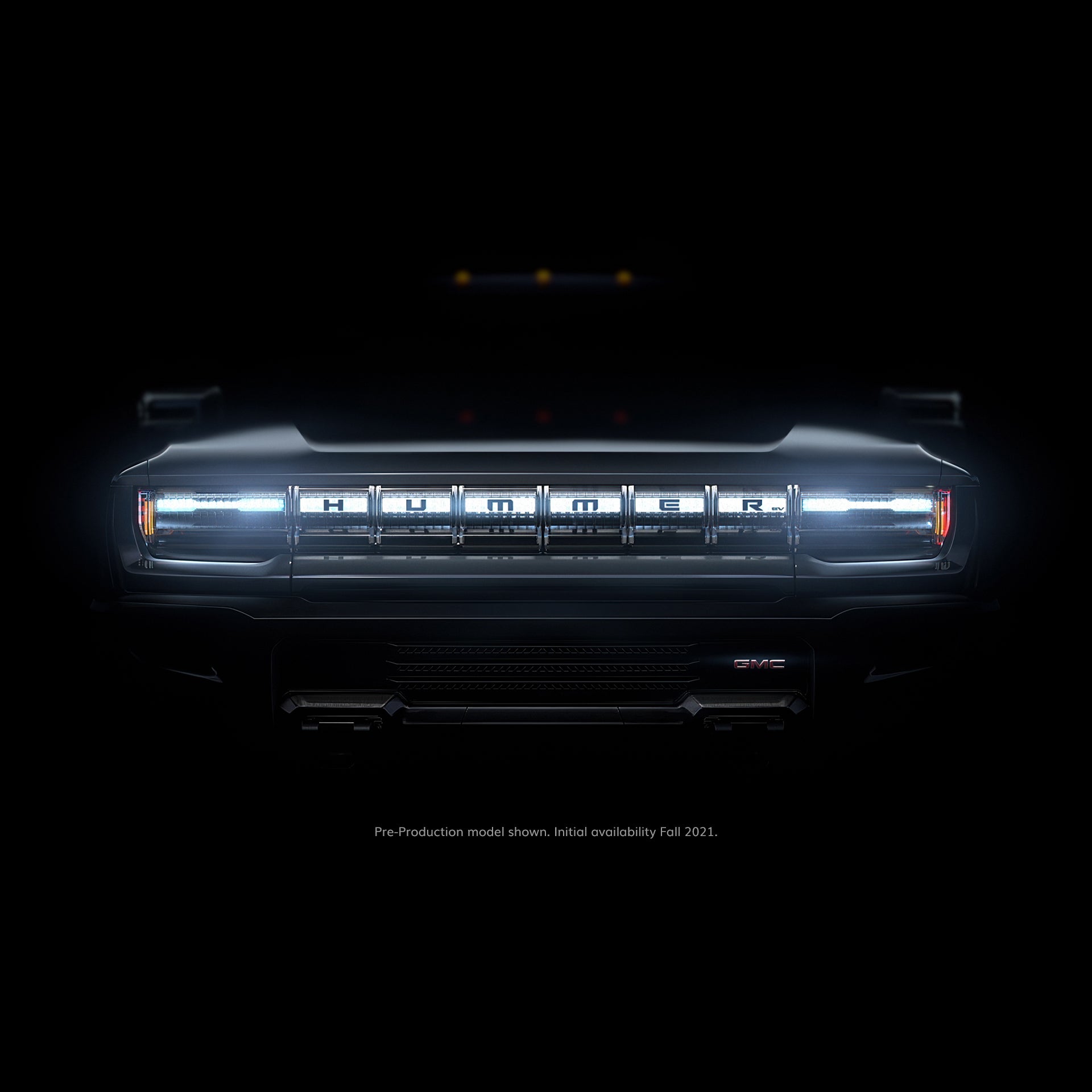 This is the only image of the GMC Hummer EV being released right now.