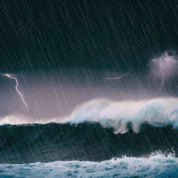 stormy ocean