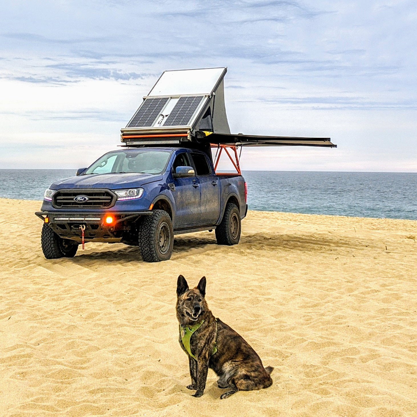 Want to drive on the beach? Drop tire pressures down to 15 PSI, put the Ranger in sand mode, and it'll take care of the rest.