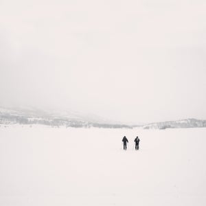 Using Amundsen’s description of his ski trek and a topo of the Hardangervidda, the author and his brother plotted a roughly 100-mile route from southeast to northwest.