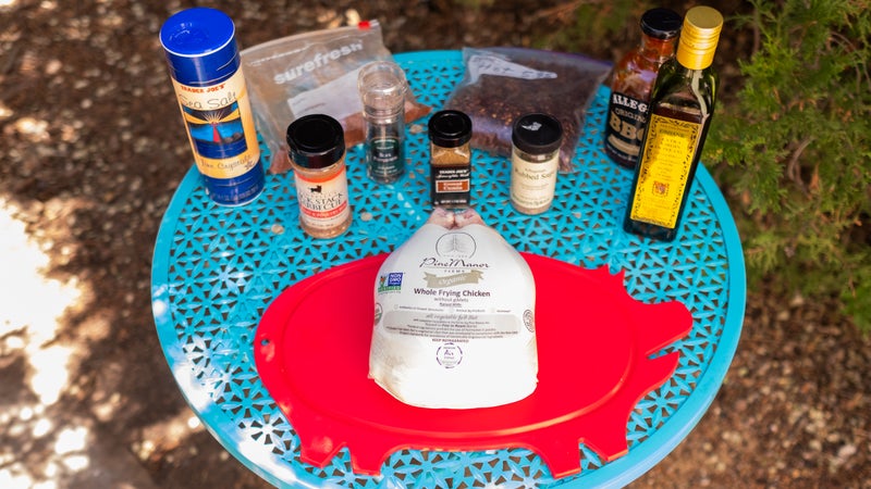 Ingredients for Chef Heard’s smoked chicken