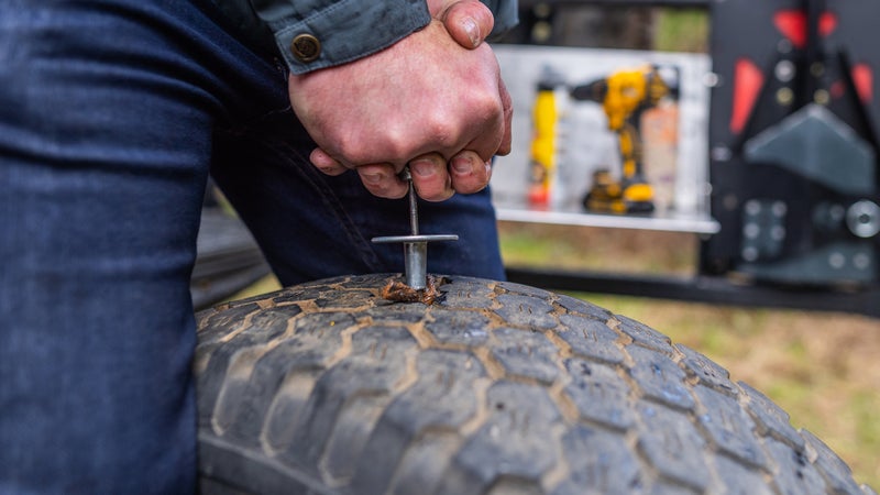 Firmly push the installation tool in as far as it will go, then yank it out as hard as you can.