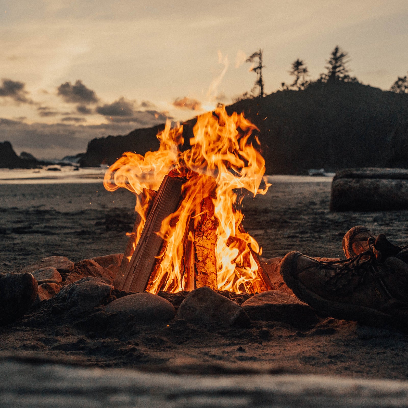 The best parts of beach camping are the sounds of crashing waves lulling you to sleep and morning strolls along the shoreline at low tide.