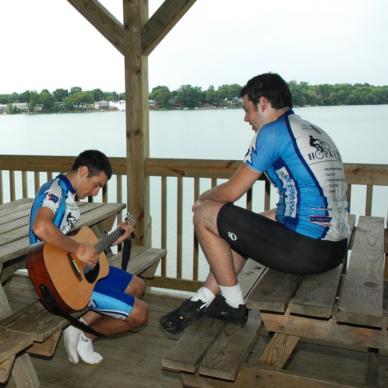 The author (left) and Ersin in Howe, Indiana