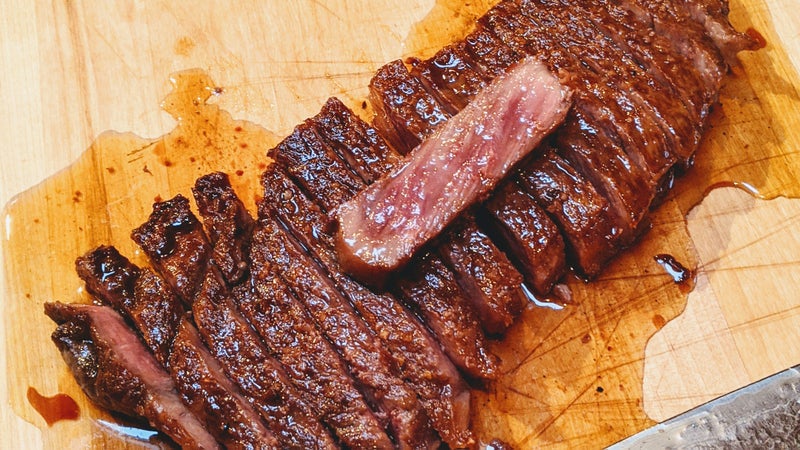 After resting the meat, all that rendered fat has given the steak a consistency unlike anything else. It’s like eating a soft, warm piece of candy.