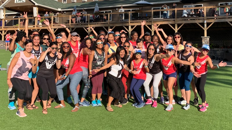 A group of Volée women of color at Big Birdcamp